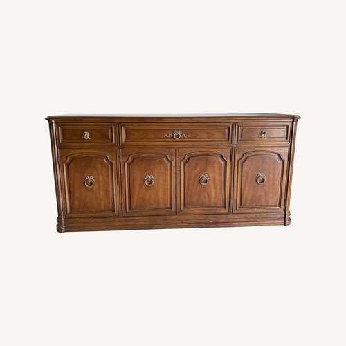 Used Henredon Dark Brown Wood Sideboard for sale on AptDeco