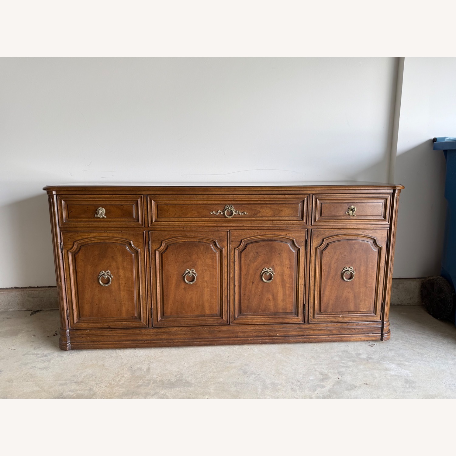 Henredon Dark Brown Wood Sideboard - image-5