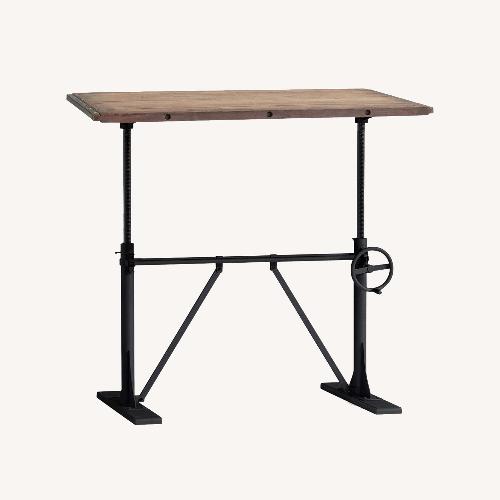 Used Pottery Barn Brown Pittsburgh Crank Standing Desk (48") for sale on AptDeco