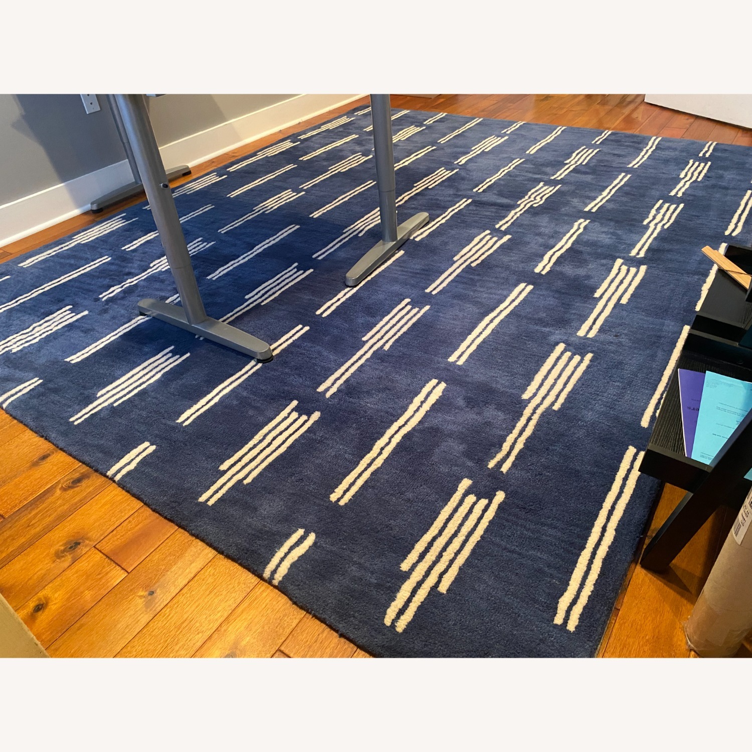 CB2 Flight Blue Area Rug 8' x 10' - image-4