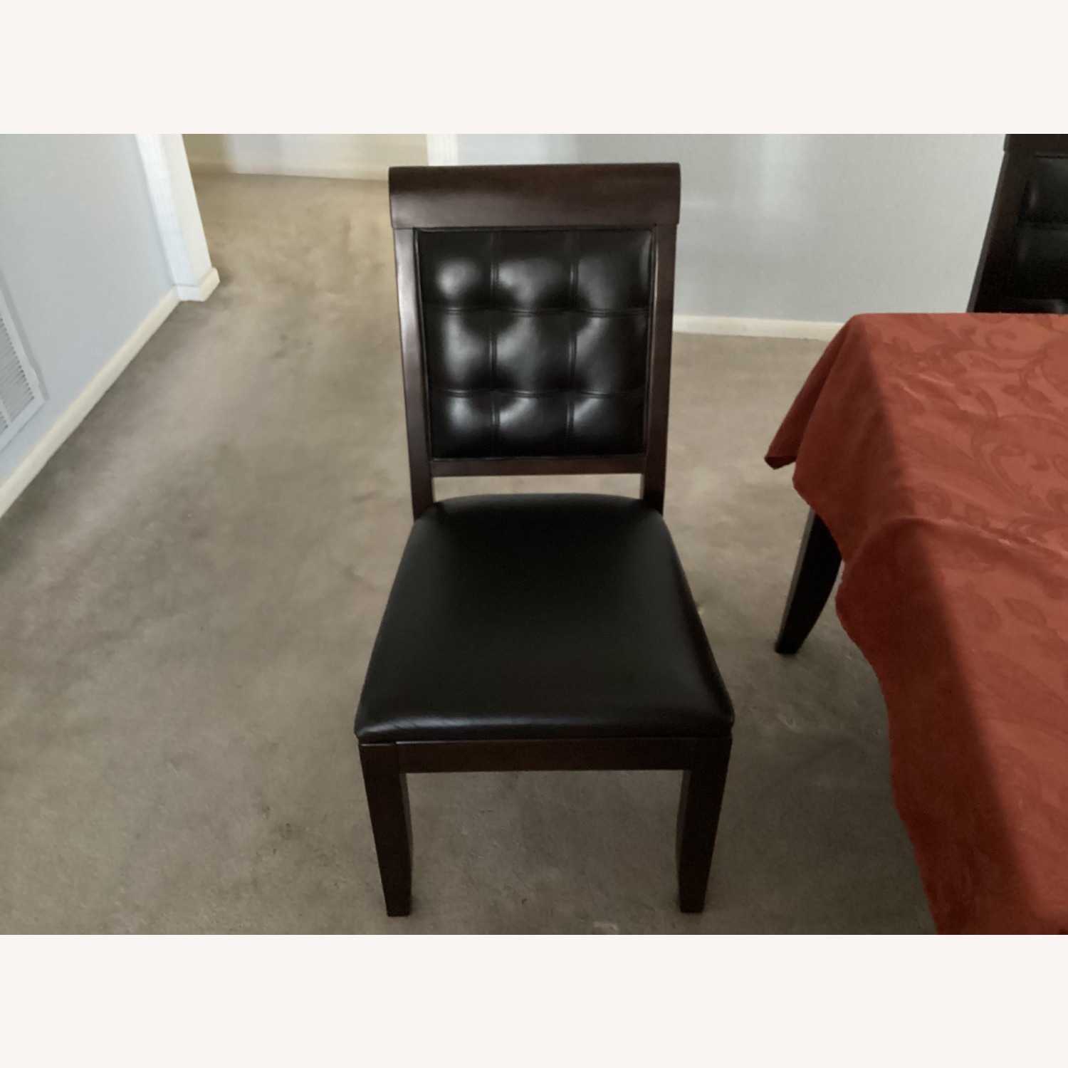 American Drew Wood/Leather Dining Set - image-2