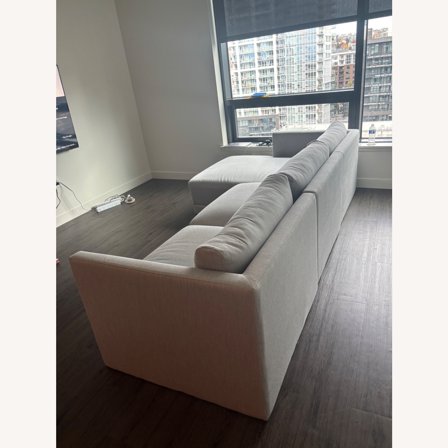 Joybird Light Gray Fabric 3+ Piece Sectional - image-3