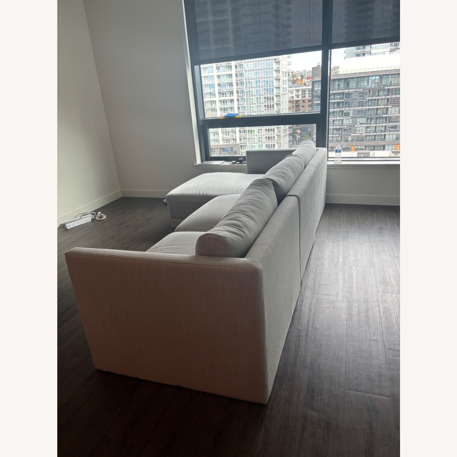 Joybird Light Gray Fabric 3+ Piece Sectional - image-2