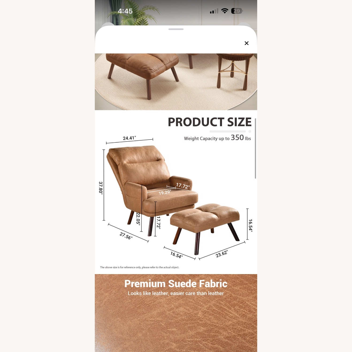 Recliner Chair With Ottoman - image-4