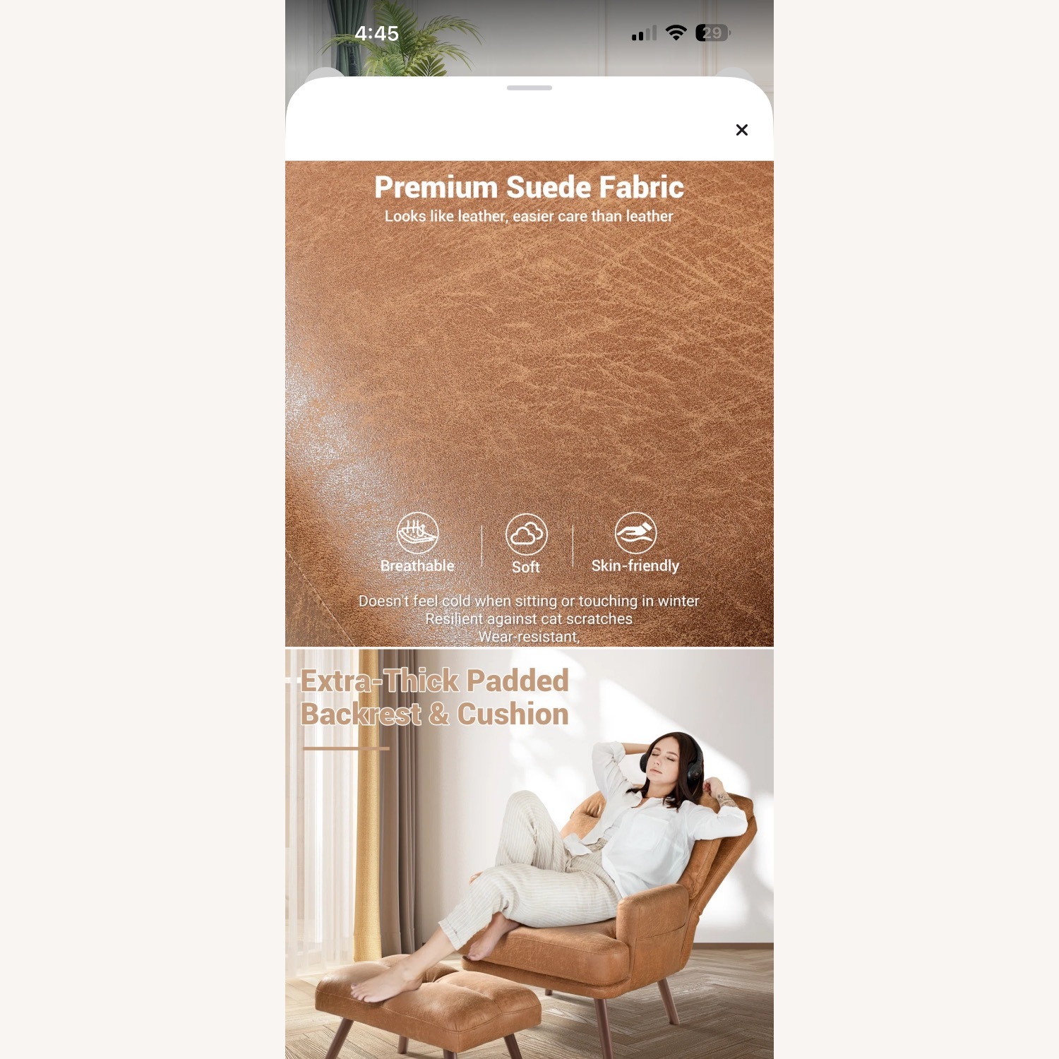 Recliner Chair With Ottoman - image-5