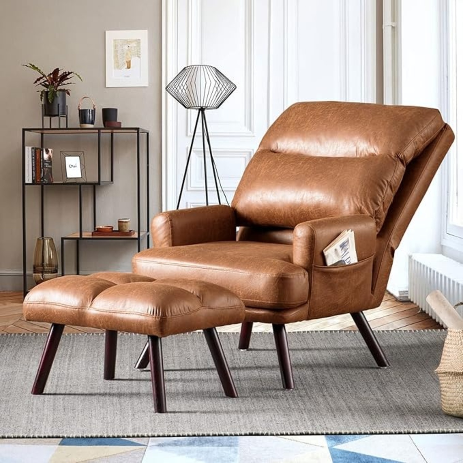 Recliner Chair With Ottoman - image-8