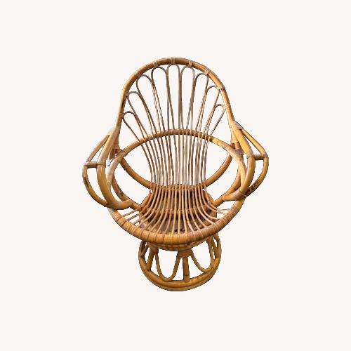 Used Boho Rattan Chair Set for sale on AptDeco