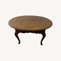 Dark Brown Wood Dining Table