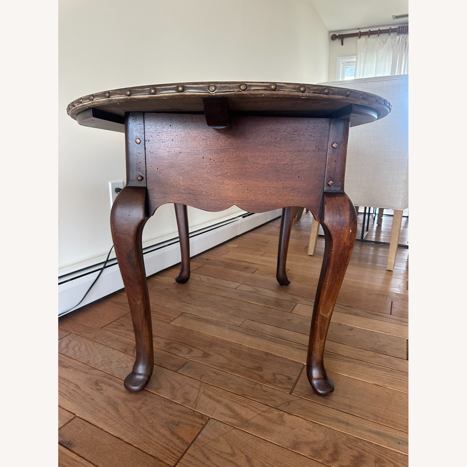 Dark Brown Wood Dining Table - image-3