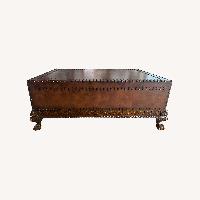 Dark Brown Wood Coffee Table