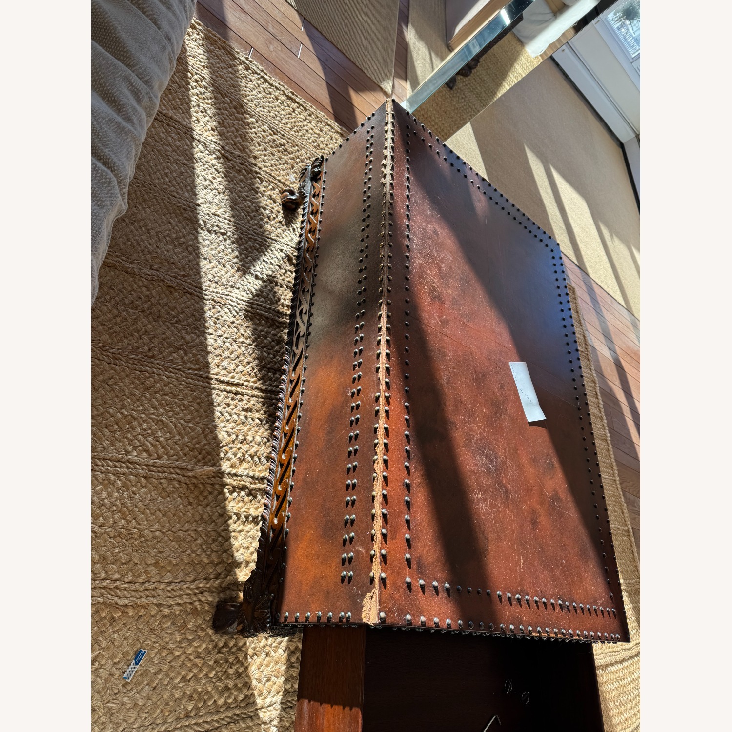 Dark Brown Wood Coffee Table - image-4