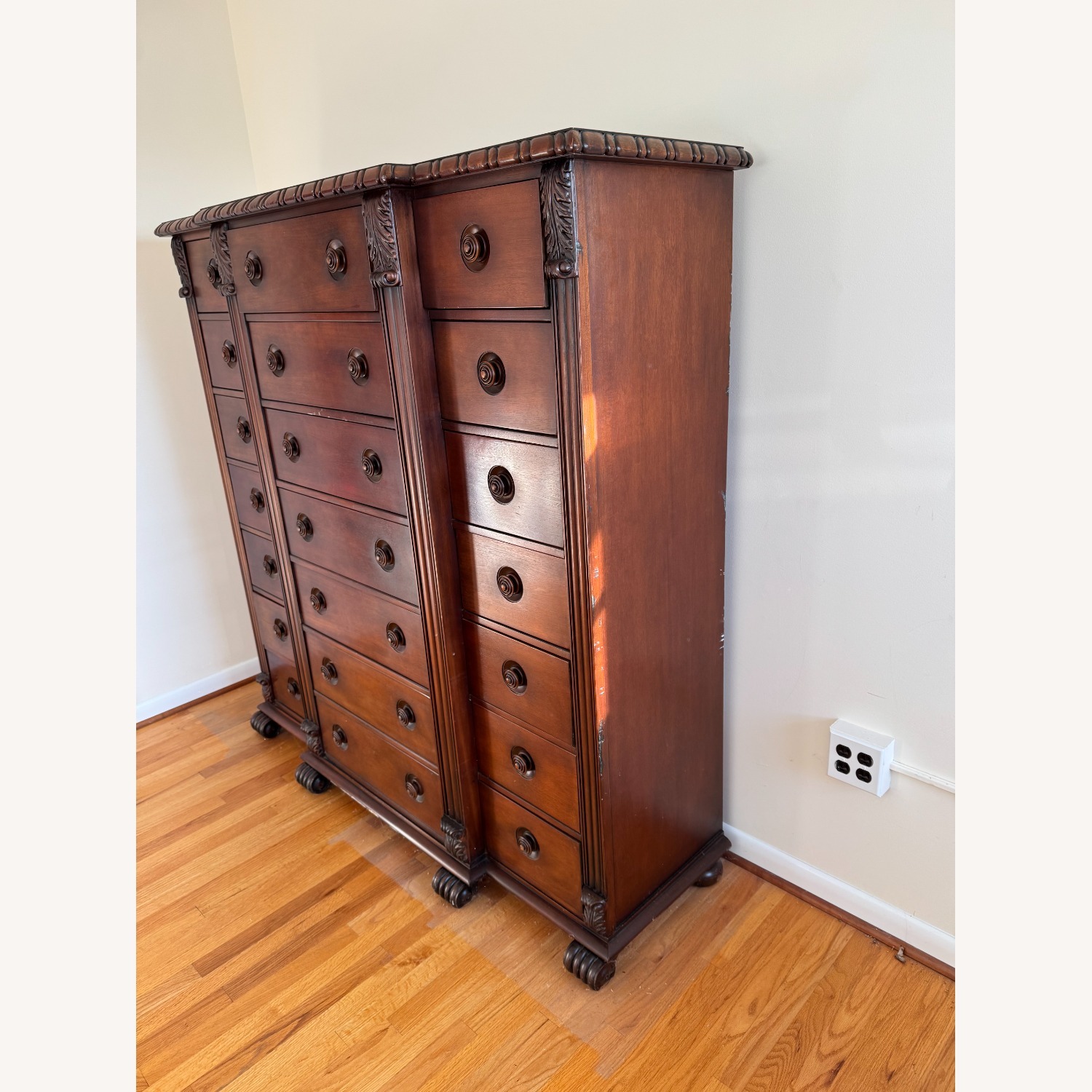 Tall Boy Cherry Dresser - image-2