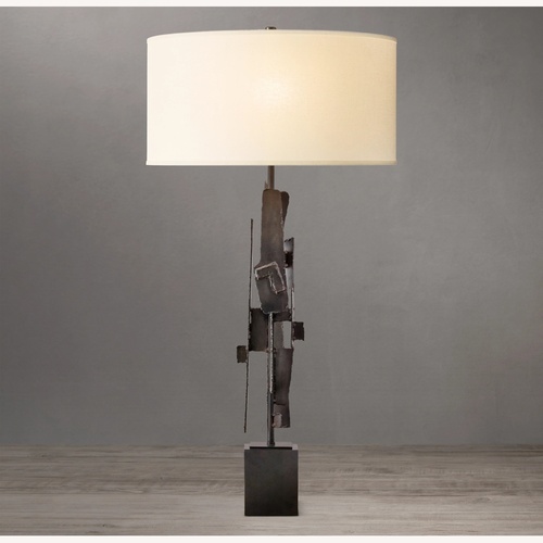 Used Restoration Hardware Brutalist Torch-Cut Buffet Lamp for sale on AptDeco