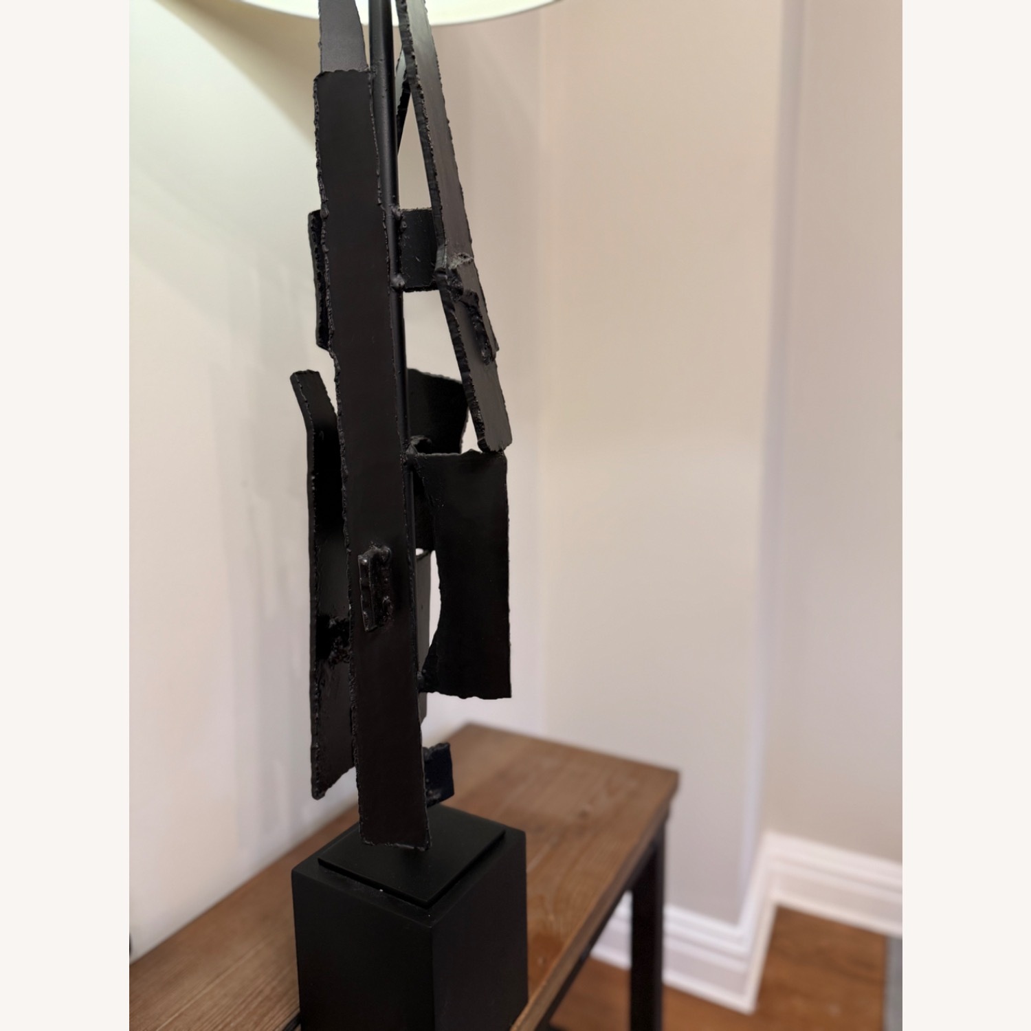 Restoration Hardware Brutalist Torch-Cut Buffet Lamp - image-5