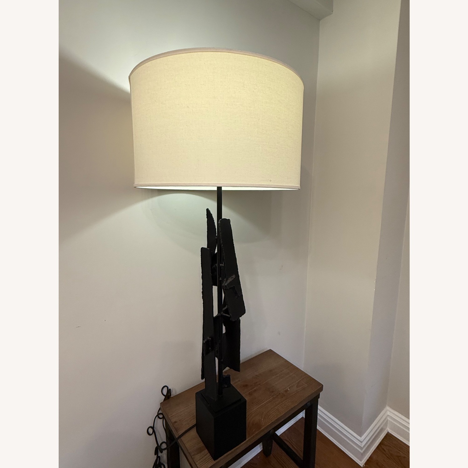 Restoration Hardware Brutalist Torch-Cut Buffet Lamp - image-2