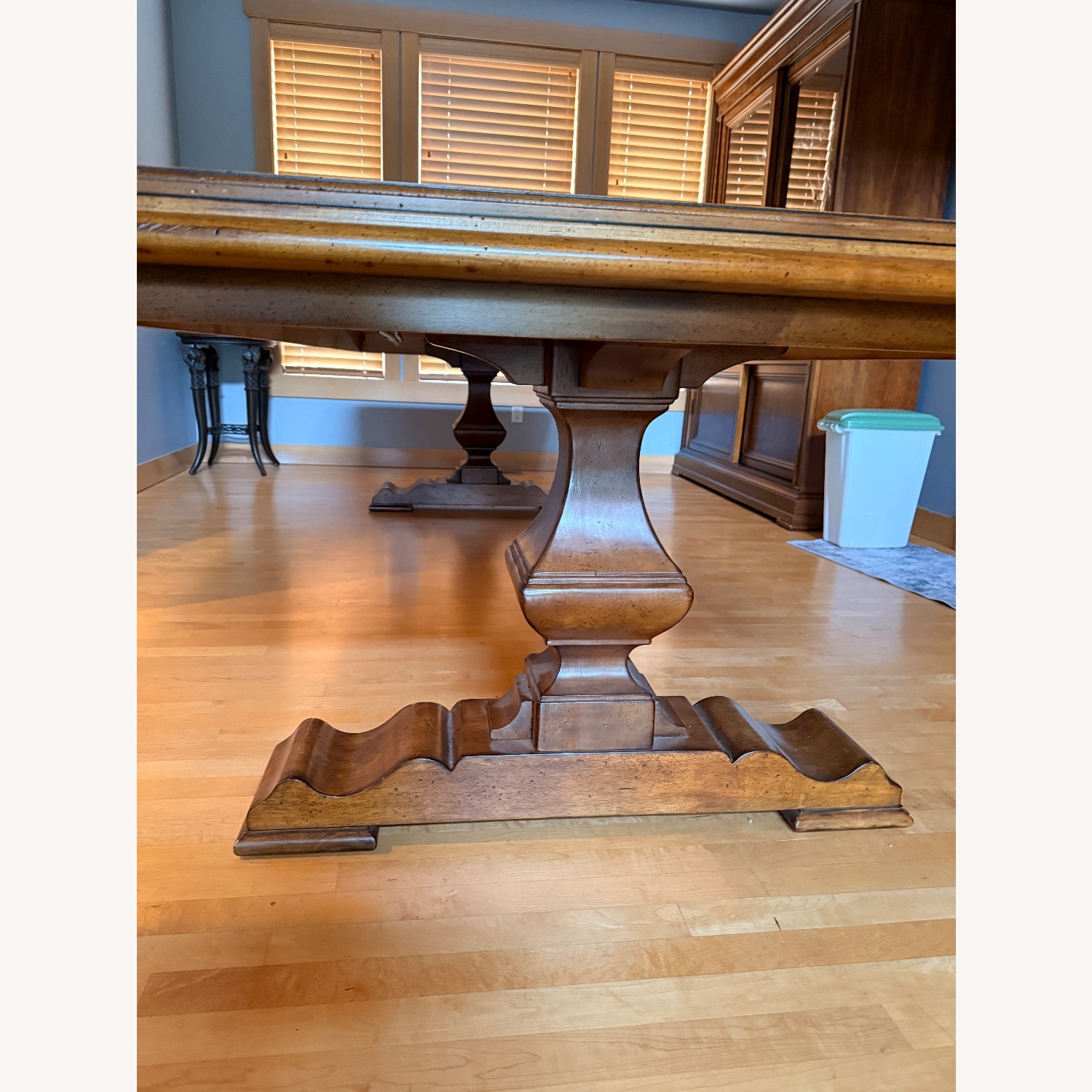 Stanley Furniture Dark Brown Wood Dining Table - image-2