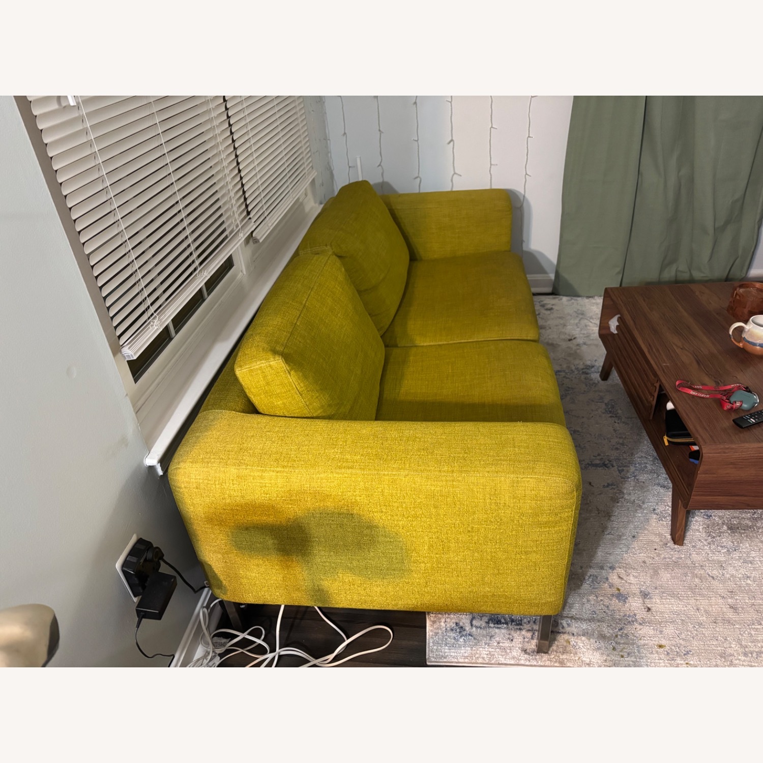 Bensen Green Fabric 2 Seater Sofa - image-3