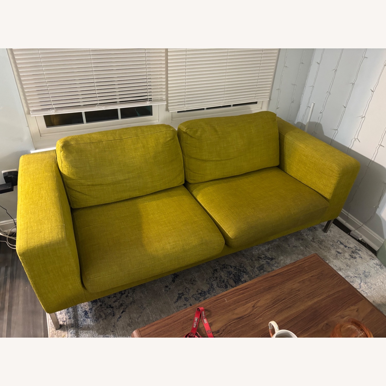 Bensen Green Fabric 2 Seater Sofa - image-2