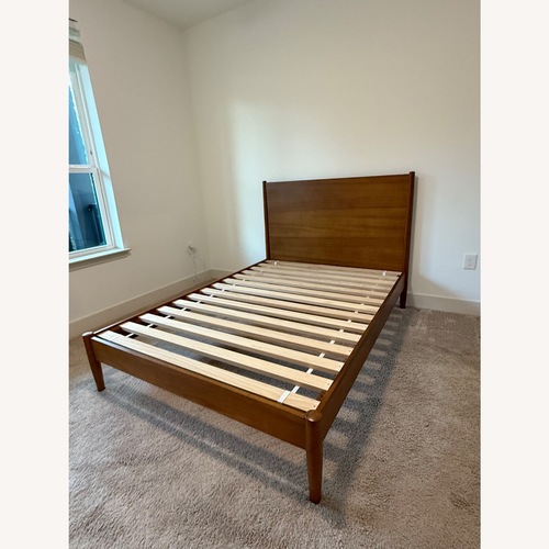 Used West Elm Mid-Century Acorn Wood Full Bed for sale on AptDeco