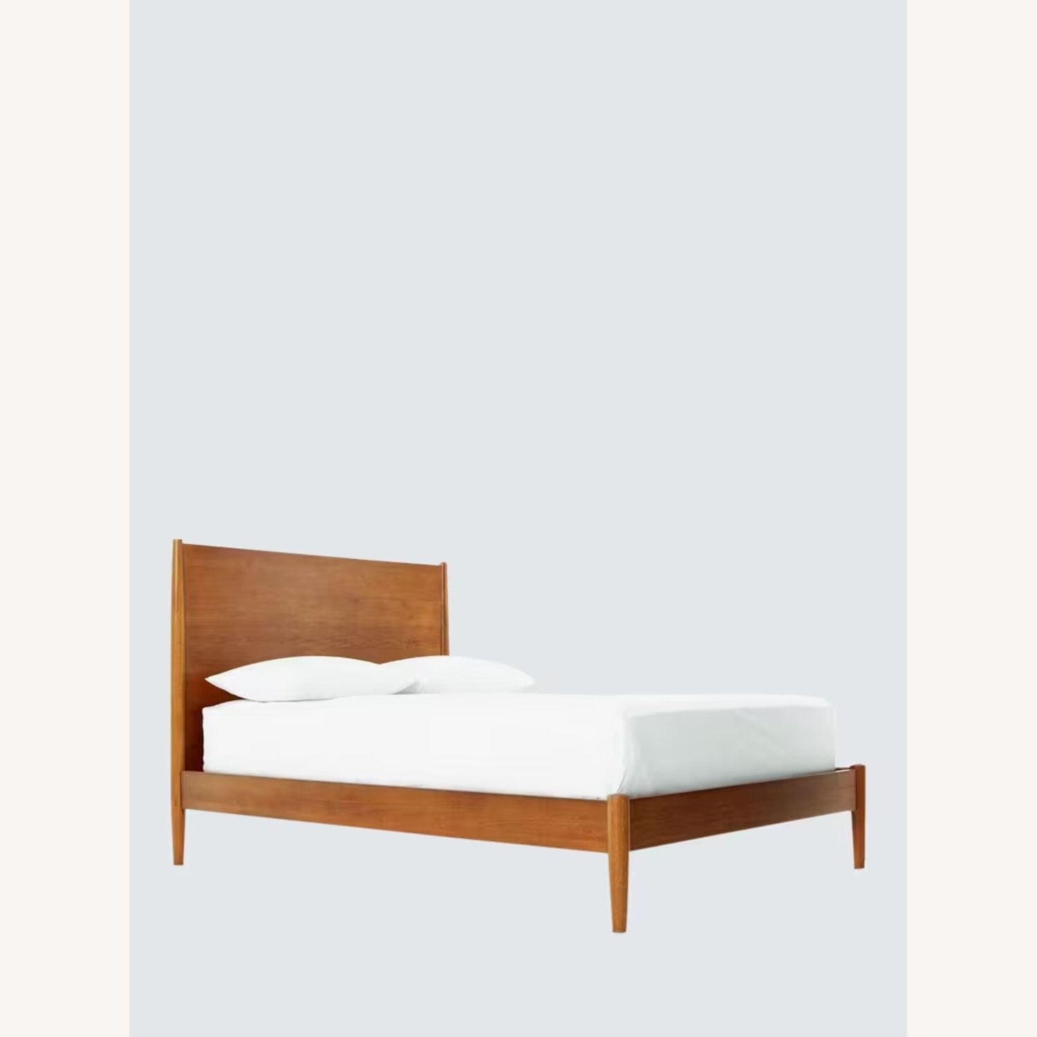 West Elm Mid-Century Acorn Wood Full Bed - image-0