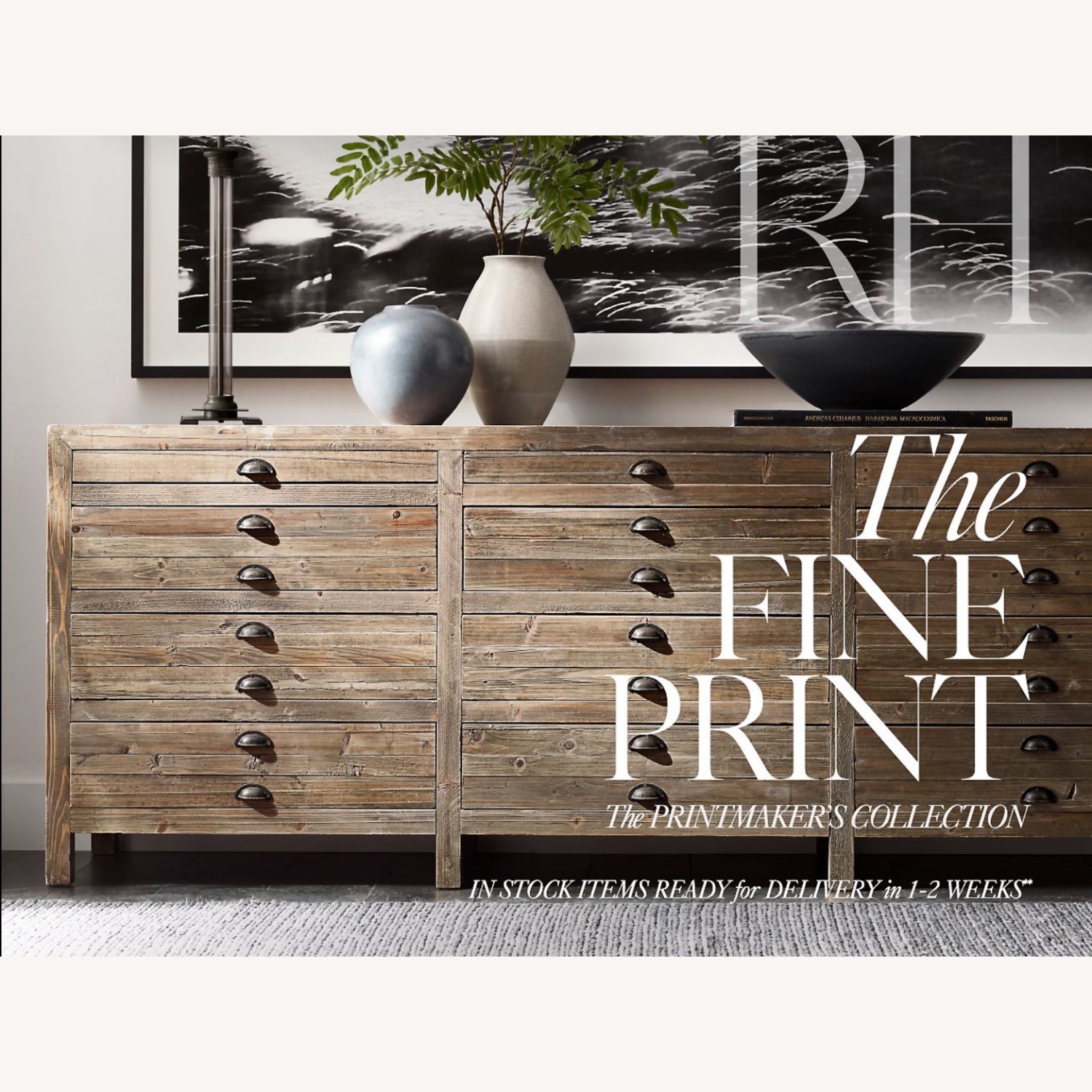 Restoration Hardware Printmaker Dark Brown Media Storage - image-0