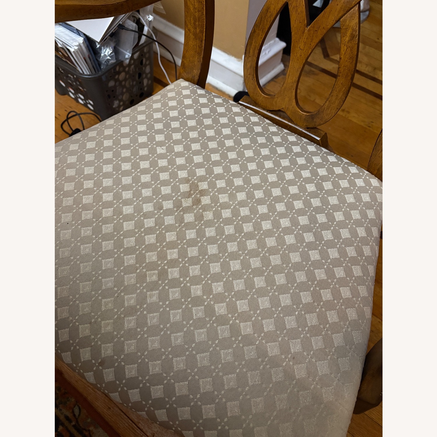 Dark Brown Wood Dining Set - image-5