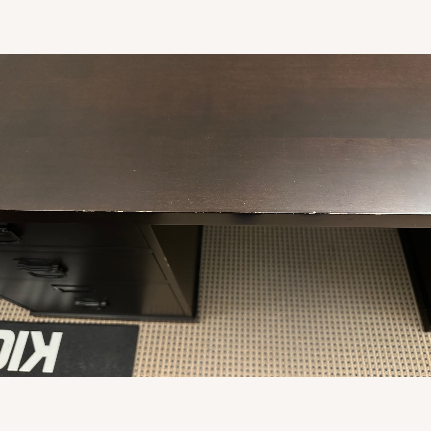 Pottery Barn Bedford Dark Brown Wood Desk - image-3