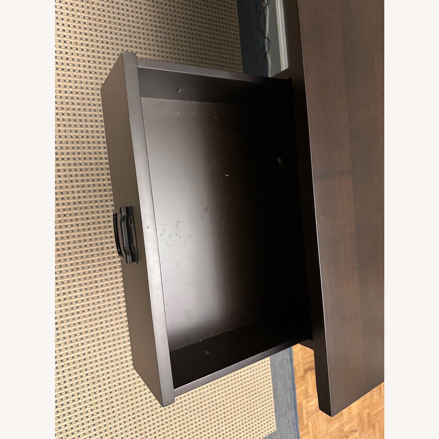 Pottery Barn Bedford Dark Brown Wood Desk - image-4