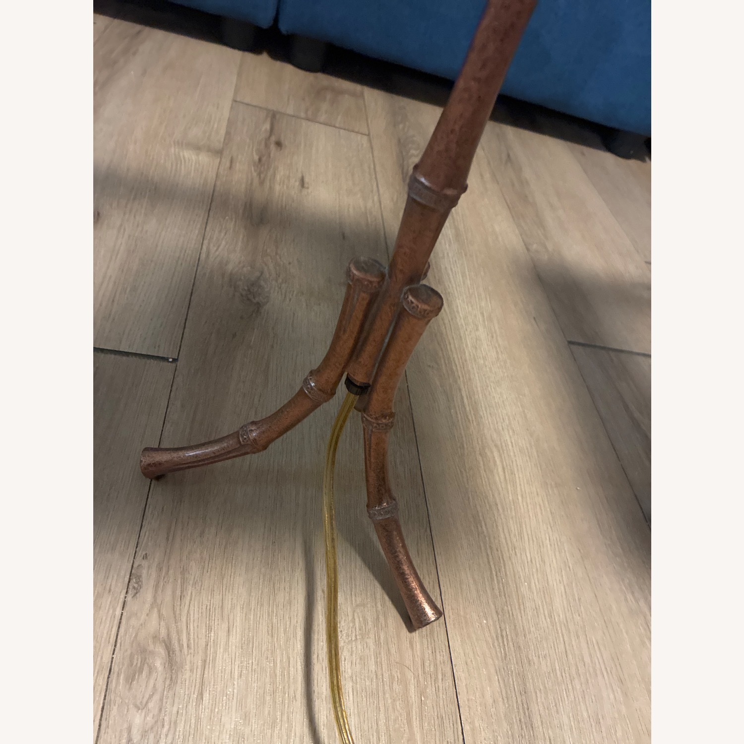 Mid-century Faux Bamboo Lamps - image-3