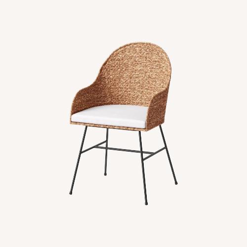Used Target Threshold Natural Wicker Dining Chairs for sale on AptDeco