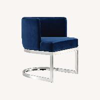 Blue Velvet Accent Chairs 