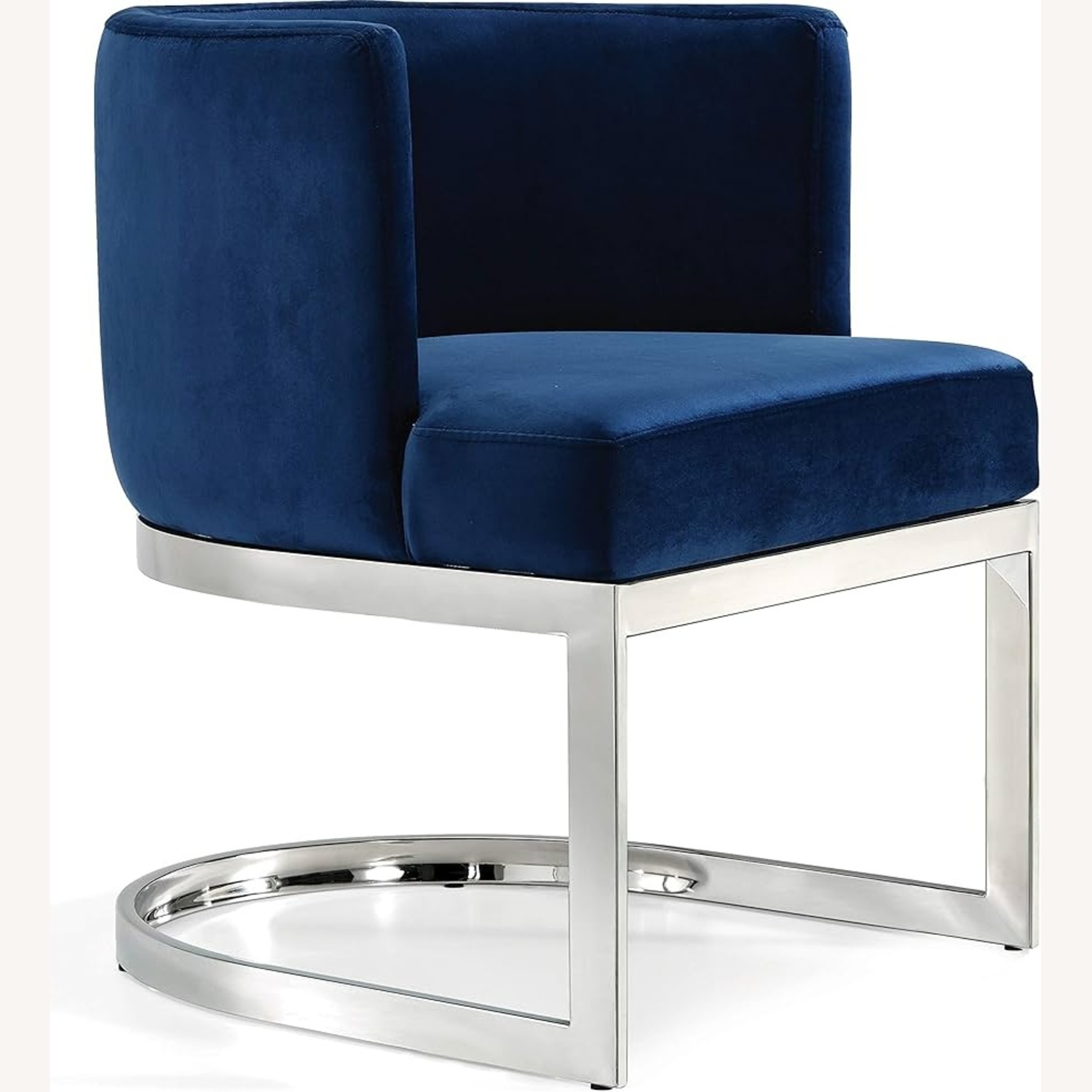 Blue Velvet Accent Chairs  - image-5