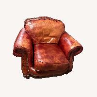 Richardson Leather Red Leather Armchair