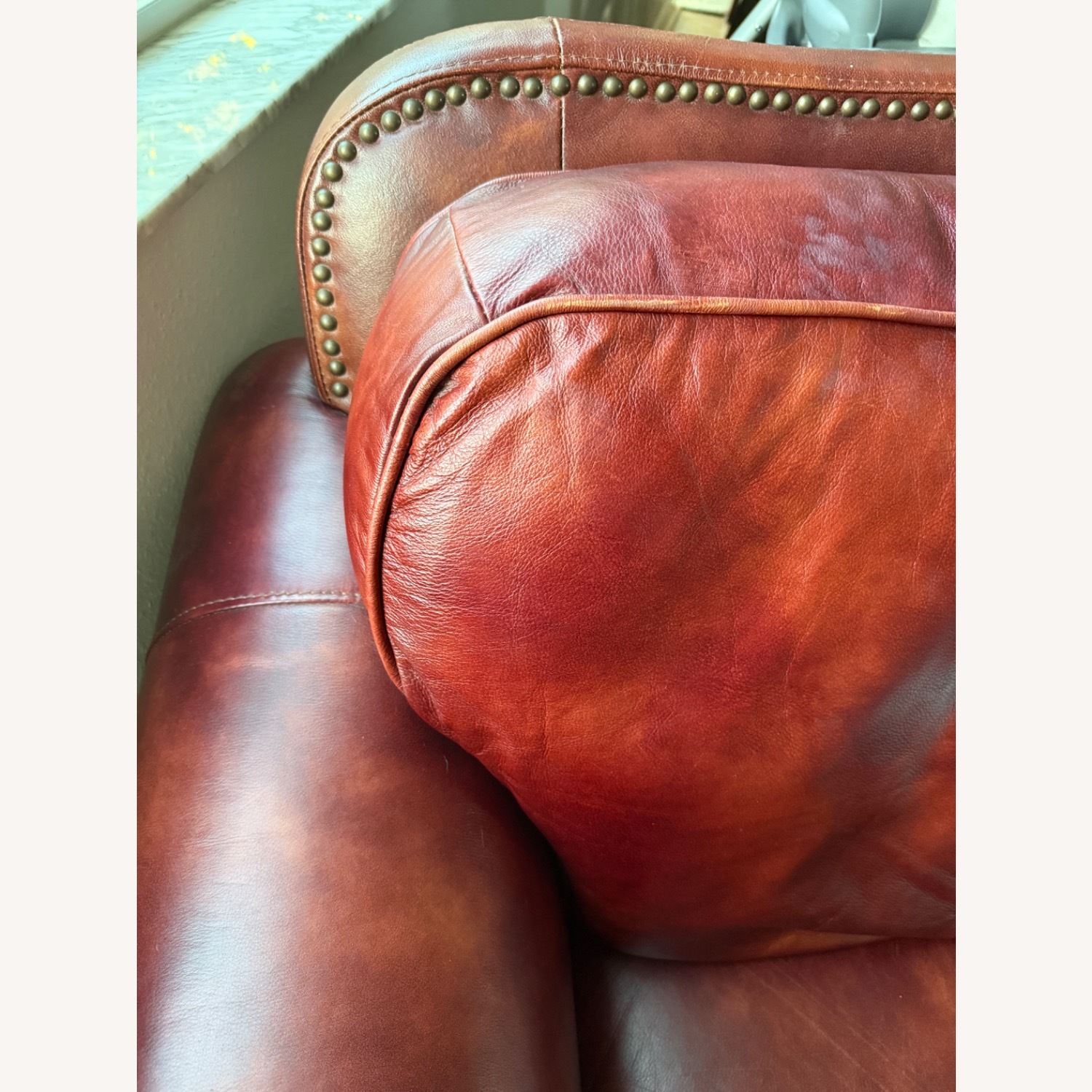 Richardson Leather Red Leather Armchair - image-3