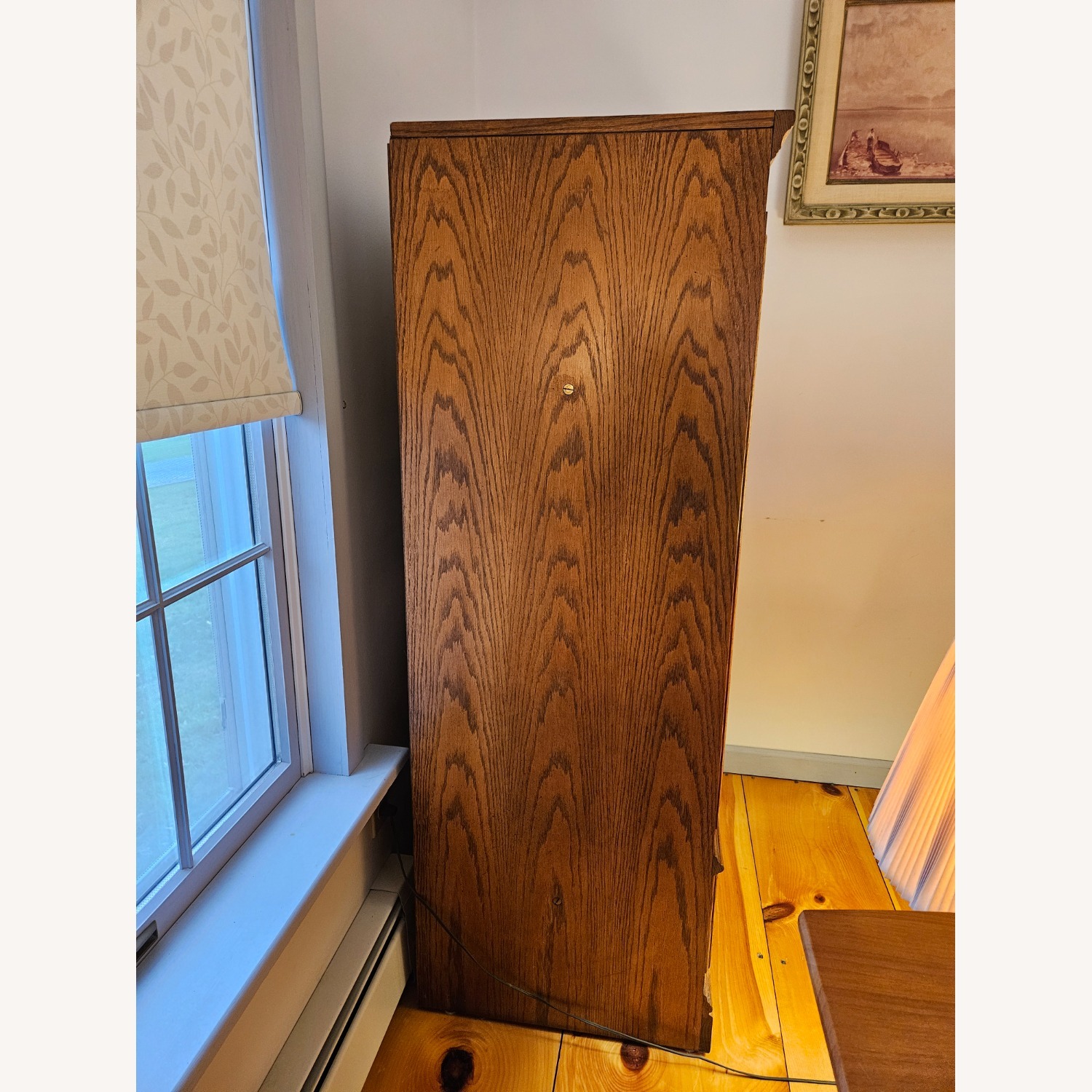 Vintage Solid Oak TV Cabinet - image-2