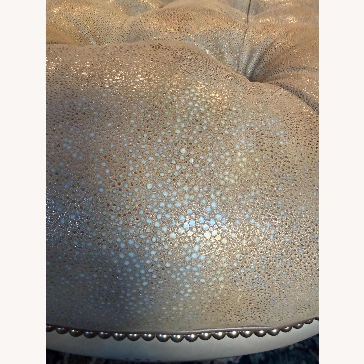 Bradenton Young XL Leather Ottoman - image-2