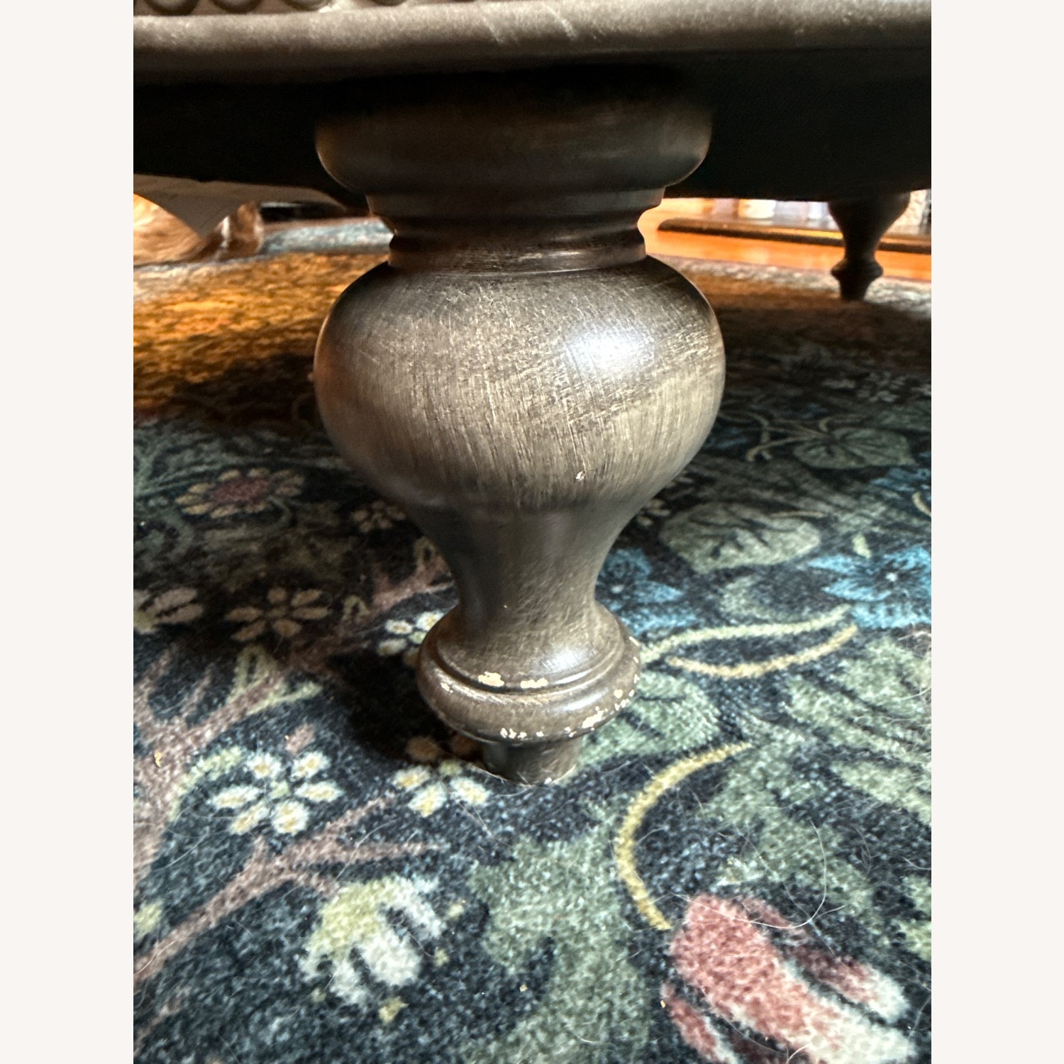 Bradenton Young XL Leather Ottoman - image-3