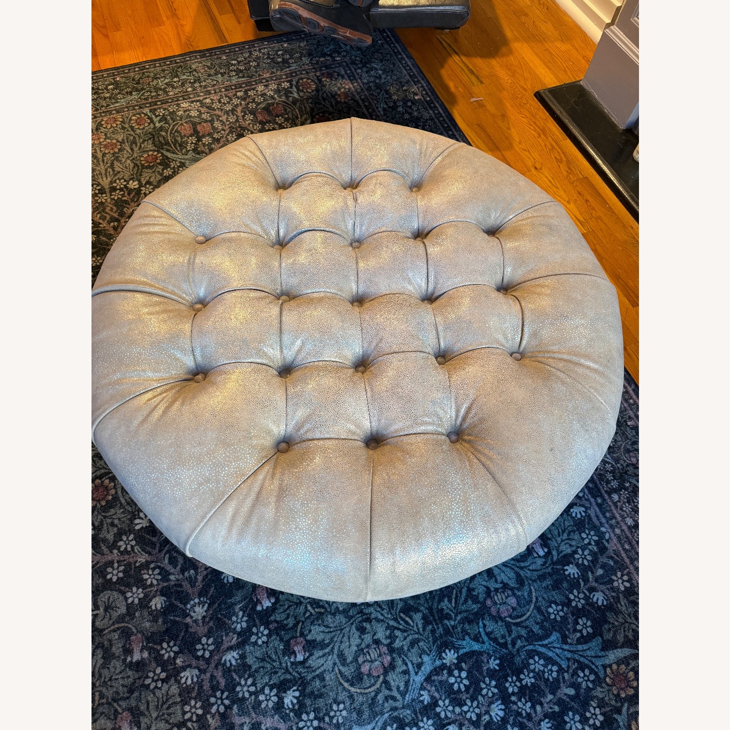 Bradenton Young XL Leather Ottoman - image-0