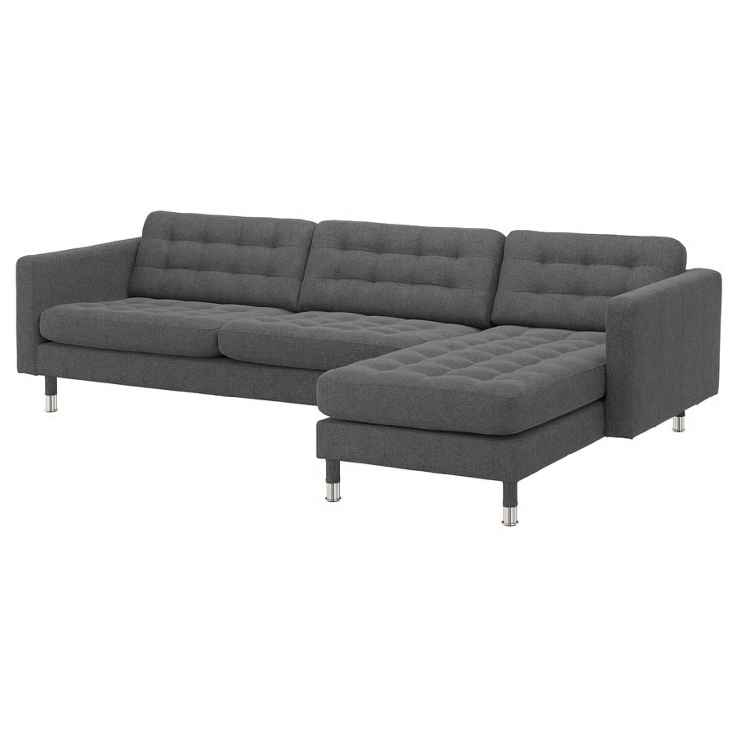 IKEA Morabo Dark Gray Fabric 2 Piece Sectional - image-5