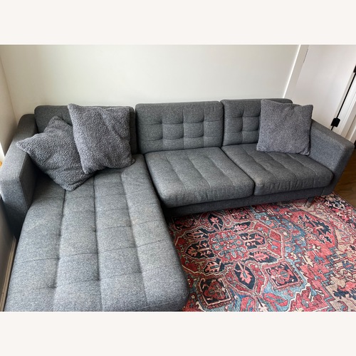 Used IKEA Morabo Dark Gray Fabric 2 Piece Sectional for sale on AptDeco