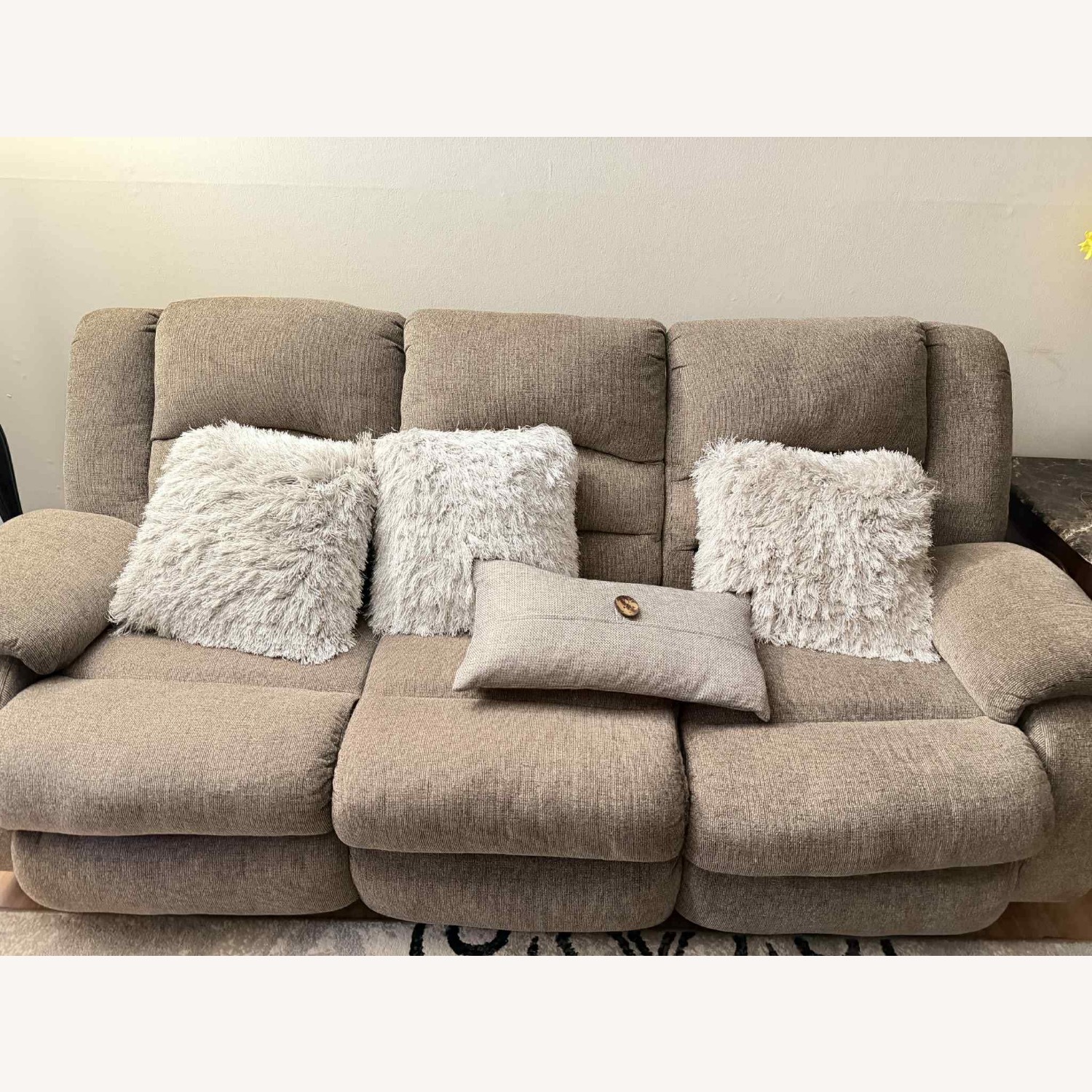 Ashley Furniture Light Gray Fabric 3+ Seater Sofa - image-4