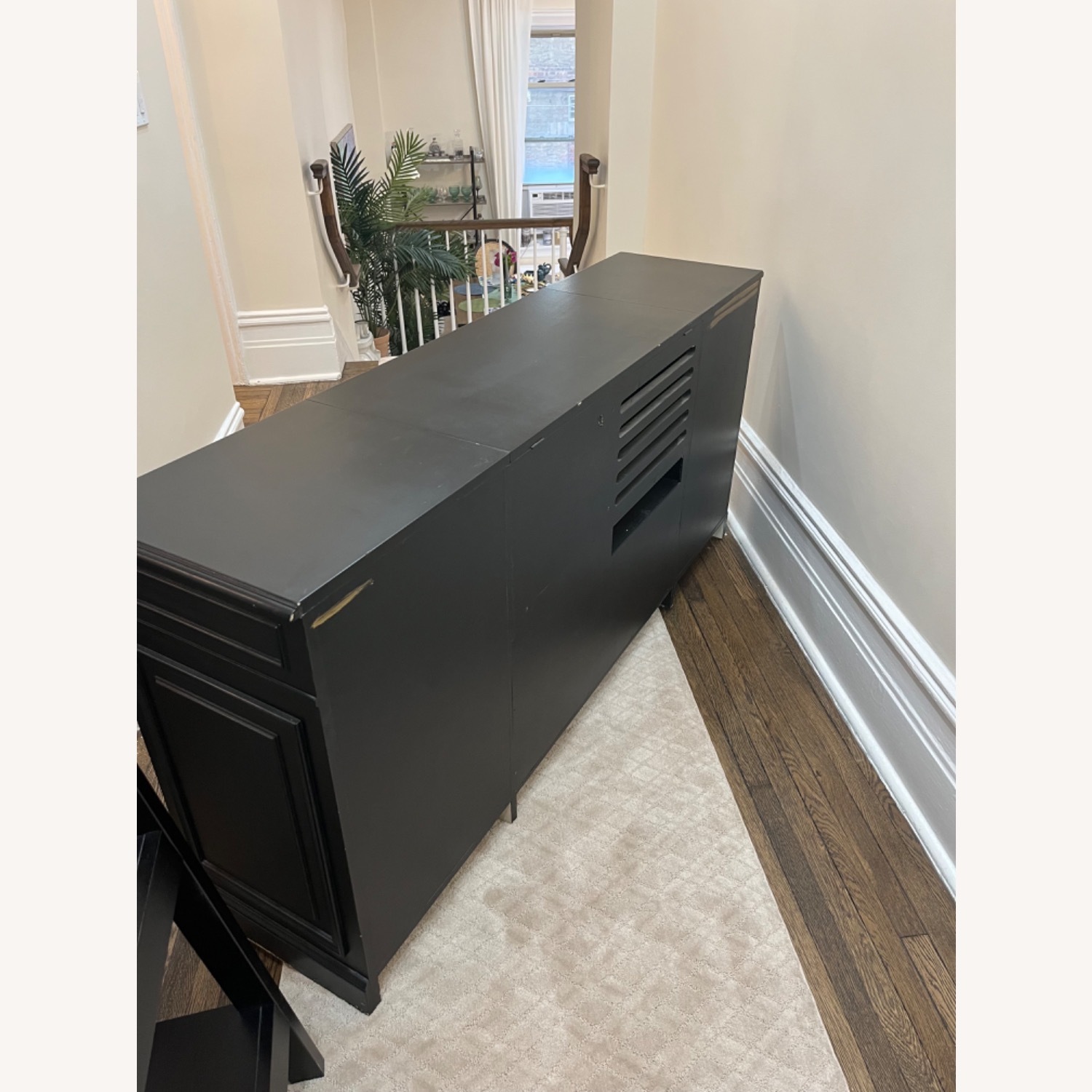 Vintage Solid Wood Four Door Credenza - image-7