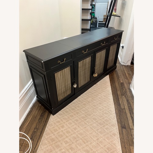 Used Vintage Solid Wood Four Door Credenza for sale on AptDeco