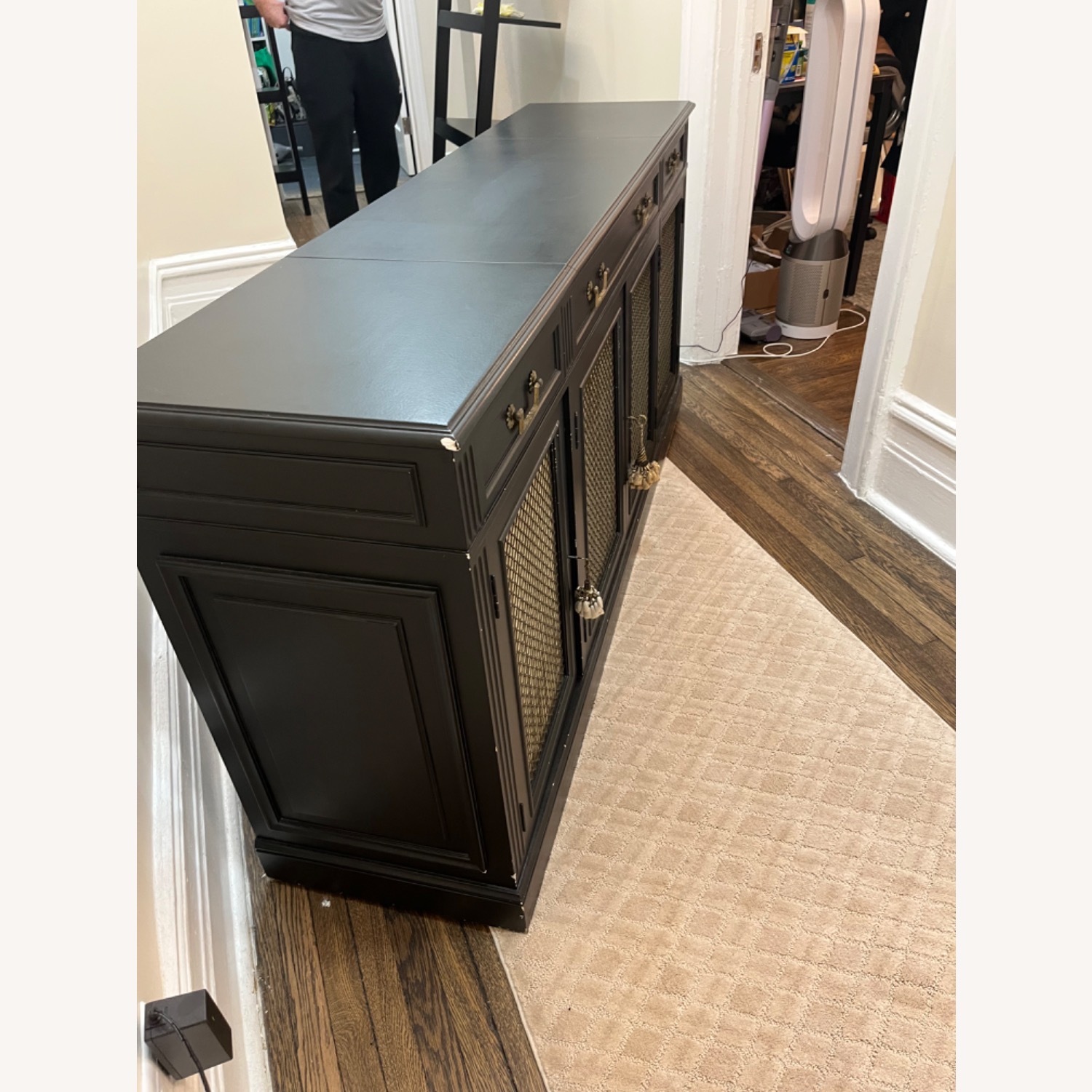 Vintage Solid Wood Four Door Credenza - image-3