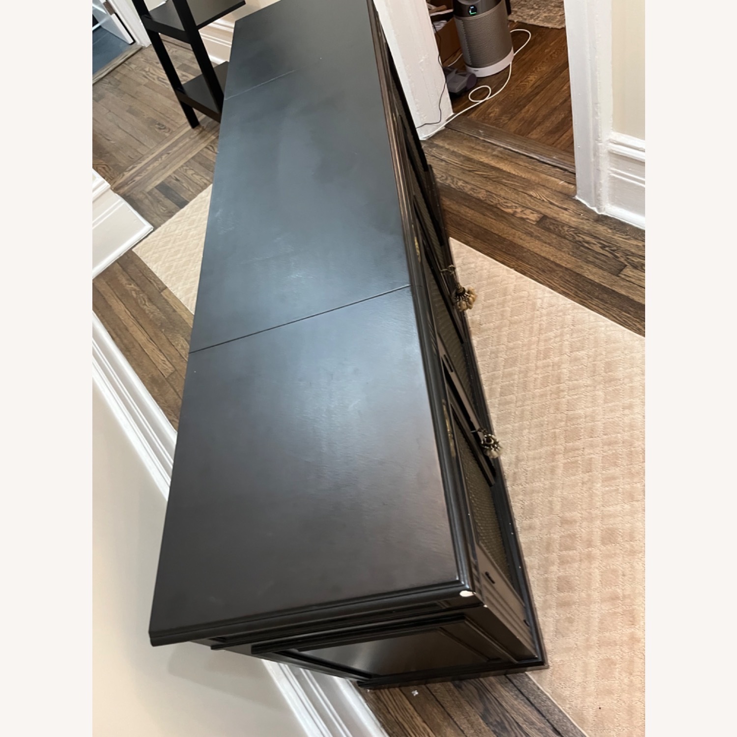 Vintage Solid Wood Four Door Credenza - image-6