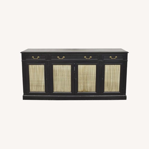 Used Vintage Solid Wood Four Door Credenza for sale on AptDeco