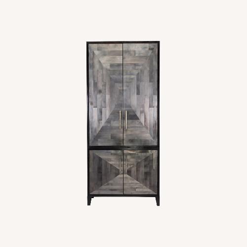 Used Oly Collection Armoire Silvery Grey for sale on AptDeco