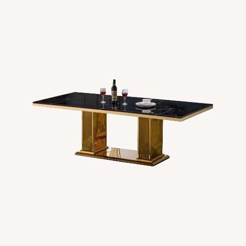 Used Black Ceramic Dining Set for sale on AptDeco