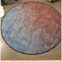 6' Round Ruggable (washable) Rug with Rug Pad