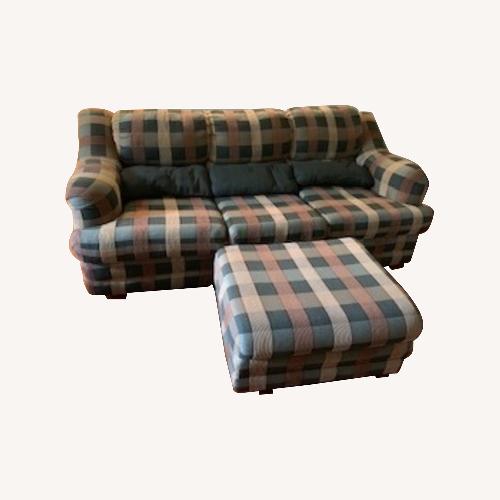 Used Plaid Comfortable Living Room Sofa for sale on AptDeco